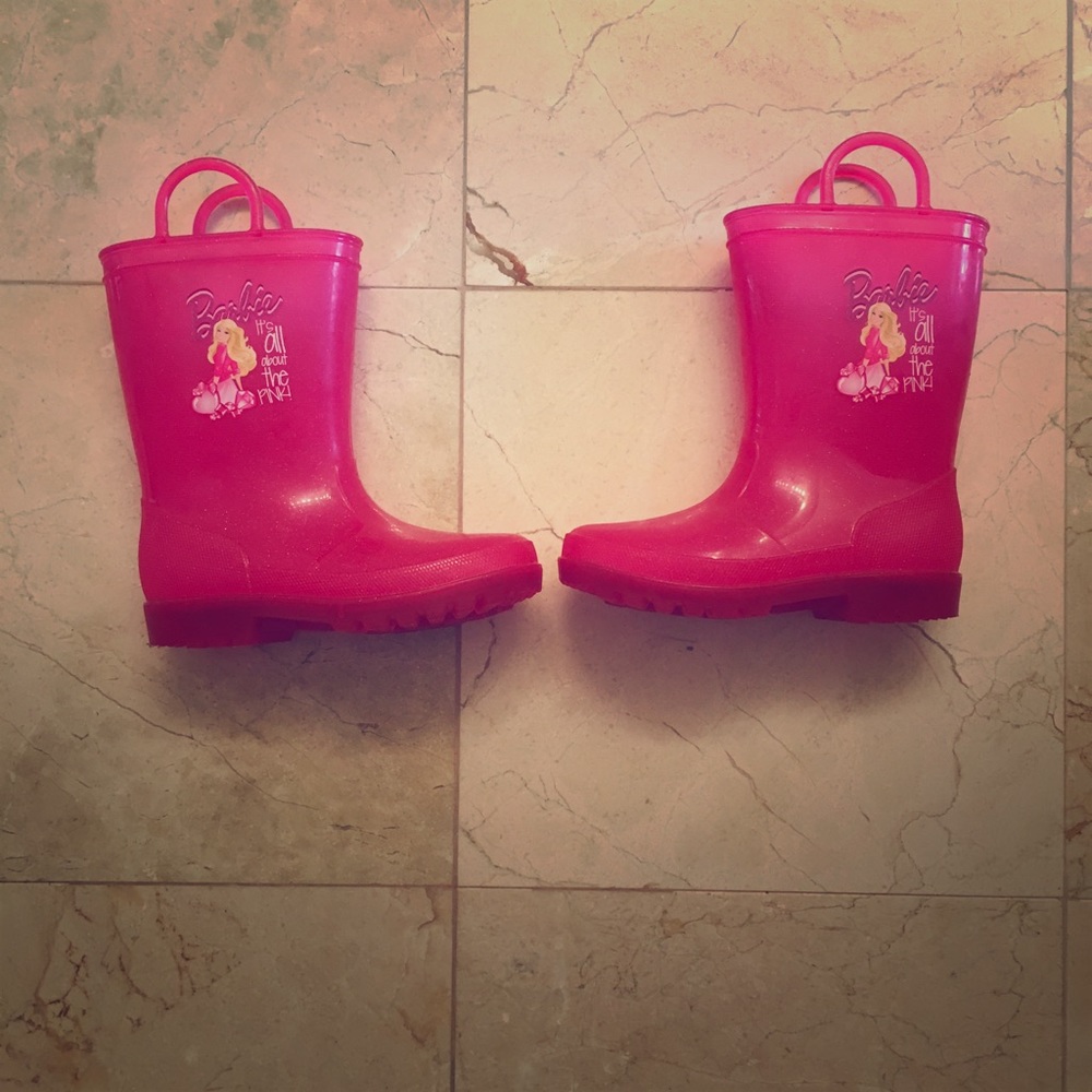 Barbie light up rain boots